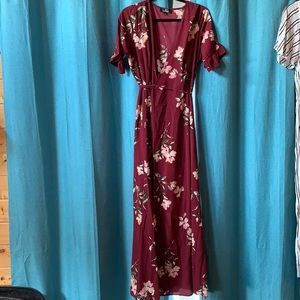 Lulu’s Floral Wrap Dress